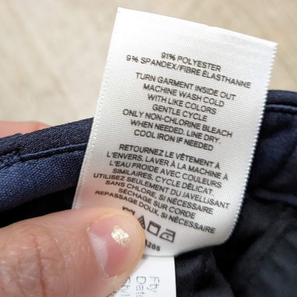 Express Navy Blue Crop High Rise Dress Pants - Picture 11 of 12